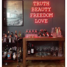 Sanec Truth/ Beauty/ Freedom/ Love Neon