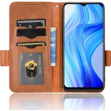 SZY Mall Realme V20 Flip Kapak Pu Deri Görüntüleme Standı Cüzdan 3 Kart (Yurt Dışından)