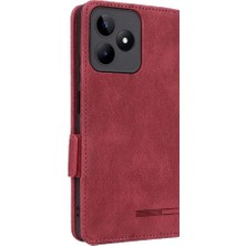 SZY Mall Kart Tutucu Kickstand ile Realme C53 4g Deri Folio Flip Case Için Kılıf (Yurt Dışından)