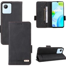 SZY Mall Oppo Realme C30 Kart Ekleme Deri Için Kılıf Folio Flip Case Tam (Yurt Dışından)