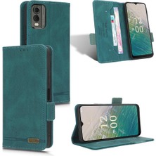 SZY Mall Nokia C32 Deri Folio Flip Case Için Kılıf Tam Koruma Koruyucu (Yurt Dışından)