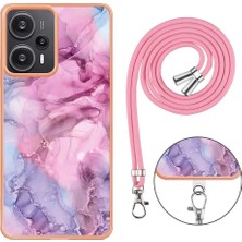 SZY Mall Xiaomi Poco F5 5g Kapak Yumuşak Tpu Tampon Mermer Ayrılabilir Kayış (Yurt Dışından)