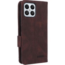 SZY Mall Onur X8 Deri Folio Flip Case Kart Ekleme Koruyucu Tam Için Kılıf (Yurt Dışından)