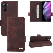 SZY Mall Realme V30/V30T 5g Deri Folio Flip Case Koruyucu Kapak Tam (Yurt Dışından)