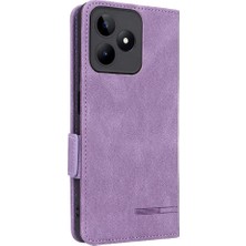 SZY Mall Kart Tutucu Kickstand ile Realme C53 4g Deri Folio Flip Case Için Kılıf (Yurt Dışından)