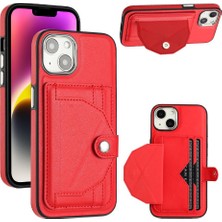 SZY Mall IPhone 15 Için Kılıf Artı Kart Tutucu Kickstand Koruyucu Kapak Premium Pu (Yurt Dışından)