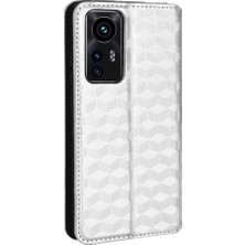 SZY Mall Xiaomi 12 Pro Pu Deri 3D Desen Manyetik Kapatma Cüzdan (Yurt Dışından)