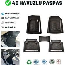Just Cheap Volkswagen Tiguan All Space 2016 ile Uyumlu 4d Havuzlu Üniversal Yeni Nesil Paspas Siyah Gold Seri