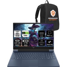 Hp Victus 16 Intel Core I5 14500HX 48GB 2tb SSD RTX4060/8GB 144Hz 16.1" Fhd Fdos Taşınabilir Bilgisayar & Per4 Çanta 9J251EAPN329