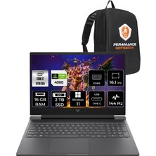 Hp Victus 16 Intel Core I7 14700HX 16GB 2tb SSD RTX4060/8GB 144Hz 16.1" Fhd W11H Taşınabilir Bilgisayar & Per4 Çanta 9J246EAPN349