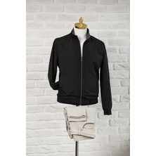 Advante Yandan Cepli Beli Lastikli Dik Yaka Regular Fit Çift Taraflı Baharlık Mont