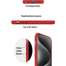 Case World Apple iPhone 15 Plus Kapak Içi Kadife Kamera Korumalı Lansman Silikon Kılıf - Mor