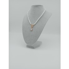 Jewelry Taşlı Incili Kolye