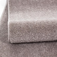 Carpettex Yumuşak Kısa Havlı Modern Halı Düz Bej Renkli Halı