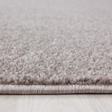 Carpettex Yumuşak Kısa Havlı Modern Halı Düz Bej Renkli Halı