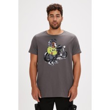 Bad Bear Fave T-Shırt Asphalt Erkek Tişört K.gri S-Xxl