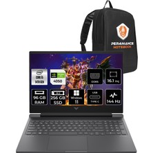 Hp Victus 16 Intel Core I5 14500HX 96GB 256GB SSD RTX4050/6GB 144Hz 16.1" Fhd W11P Taşınabilir Bilgisayar & Per4 Çanta 9J259EAPN376