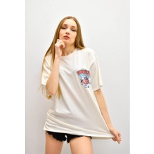 Brain Baskı Ekru T-Shirt