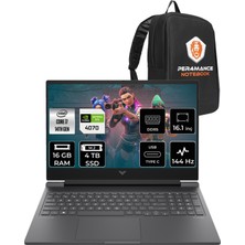 Hp Victus 16 Intel Core I7 14700HX 16GB 4tb SSD RTX4070/8GB 144Hz 16.1" Fhd Fdos Taşınabilir Bilgisayar & Per4 Çanta 9J226EAPN310