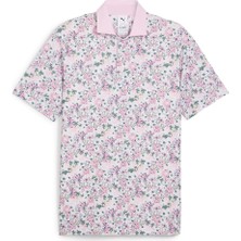 Puma Ap Floral Polo Tshirt / Erkek Çiçek Baskılı Golf Tshirt