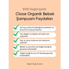 Clooe Organik Bebek & Çocuk Saç, Vücut Şampuanı (400ml) - pH Dengeli, Konak Önleyici