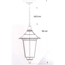 Nisaluce Nisa Luce Balkon Veranda Sarkıt Armatür Ebho1-S