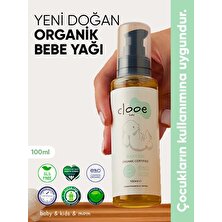 Clooe Organik Bebek Yağı (100ml) - Zeytinyağı, Badem Yağı, Jojoba Yağı - Yenidoğan Kullanımına Uygun