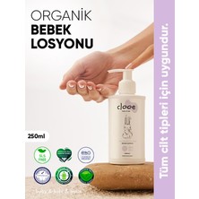 Clooe Organik Bebek Losyonu (250ml) - Argan Yağı, Zeytinyağı, Huş, Gül Suyu - Yenidoğan Kullanımına Uygun