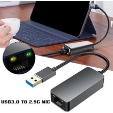 USB To Ethernet 2500MBPS 2.5g Lan Internet Çevirici Dönüştürücü Adaptör