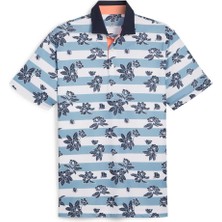 Puma Garden Pique Polo Tshirt / Erkek Çiçek Baskılı Golf Tshirt