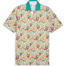 Puma Ap Floral Polo Tshirt / Erkek Çiçek Baskılı Golf Tshirt