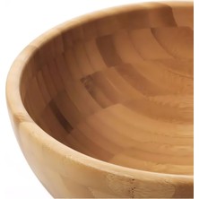 Mehay Home Bambu Lüx Salata Kasesi- Sunumluk-Noodle Makarna Kasesi 20 cm