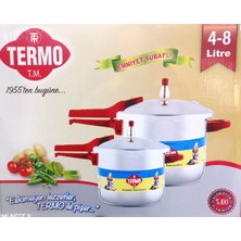 Termo 4 - 8  Litre 2li Düdüklü Tencere Alüminyum Pres Baskı