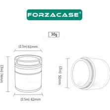 Forzacase Havasız Pompa Vakumlu Doldurulabilir Seyahat Için Taşınabilir Kozmetik Krem Kutusu - FC411