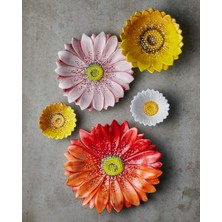 Edelweiss Italy Camomilla Kırmızı Seramik Servis Tabağı 42 cm