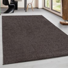 Carpettex Yumuşak Kısa Havlı Modern Halı Düz Mokka Açık Kahverenkli Halı