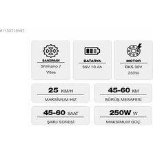 Rks ZF10 Elektrikli Bisiklet Antrasit