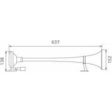Parçafix Marin Korna 24V Tır Kamyon Gemi Vapur Tren Kornası