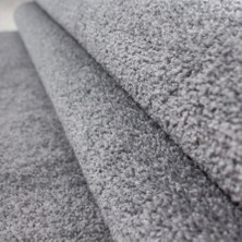 Carpettex Yumuşak Kısa Havlı Modern Halı Düz Açık Gri Renkli Halı