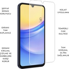 Coolacs Samsung Galaxy A25 Uyumlu Kılıf Esnek Silikon Telefon Kılıfı ve Temperli Cam Ekran Koruyucu