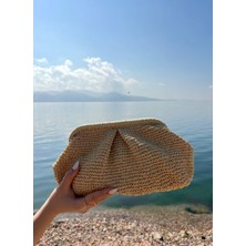 ‎Comfychic Comfychic Hasır Burslu Clutch Portföy Çanta & Kadın Clutch Çanta