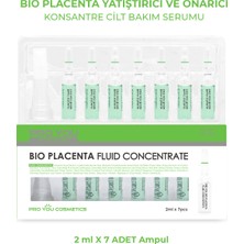 Pro You Cosmetics Placenta Concentrate Yeşil Çay ve Gül Suyu İçeren Onarıcı Ampul 2 ml x 7 Adet