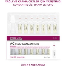 Pro You Professıonal Ac Fluid Concentrate Yağlı-Akneli Ciltler İçin Temizleyici, Arındırıcı Ampul 2 Ml X 7 Adet