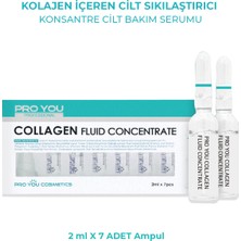 Pro You Cosmetics Collagen Concentrate Tüm Ciltlere, Nemlendirici Sıkılaştırıcı Ampul 2 ml x 7 Adet