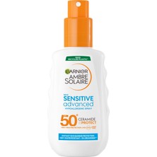 Garnier Ambre Solaire Sensitive Advanced Hipoalerjenik Güneş Koruyucu Sprey SPF50+ 150ML