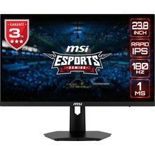 MSI 23.8" G244F E2 1920x1080 (FHD) 16:9 FLAT RAPID IPS 180HZ 1MS FREESYNC PREMIUM GAMING MONITOR