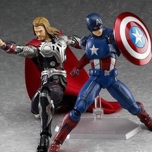 Junjue Avengers Figma 226 Kaptan Amerika 216 Thor Hareketli Figür Süsleme Modeli (Yurt Dışından)