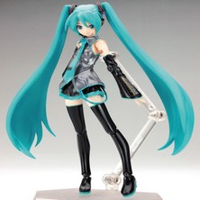 Junjue Hatsune Miku FIGMA014 Hareketli Eklemler Hatsune Yüz Değiştiren Bebek Süsü Kutulu (Yurt Dışından)