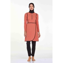 REMSA Likralı Tam Kapalı Tesettür Mayo Ella 4546 Tarçın