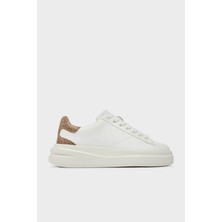 Guess Elbina Hakiki Deri Sneaker Ayakkabı FLJELBFAL12 Kadın Ayakkabı Fljelb FAL12 Whbeı